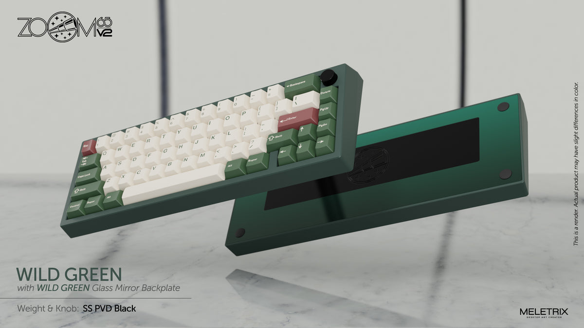 バイイーページ Zoom65v2_WildGreen_PVD_Black_1