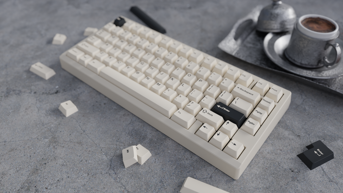 WS Creamy Charcoal Keycaps [Pre-order]