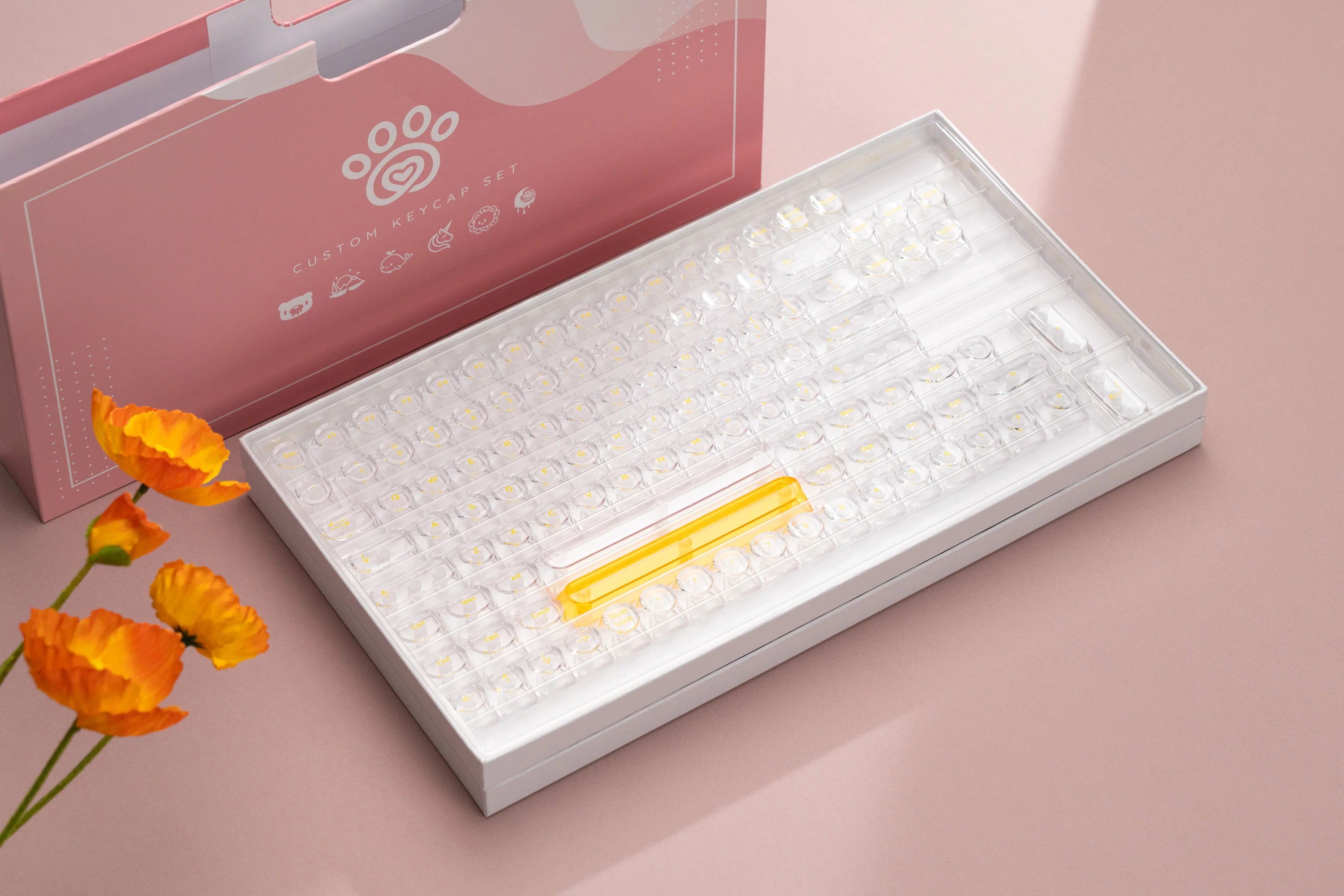 Glazed Yellow Keycaps [In stock]