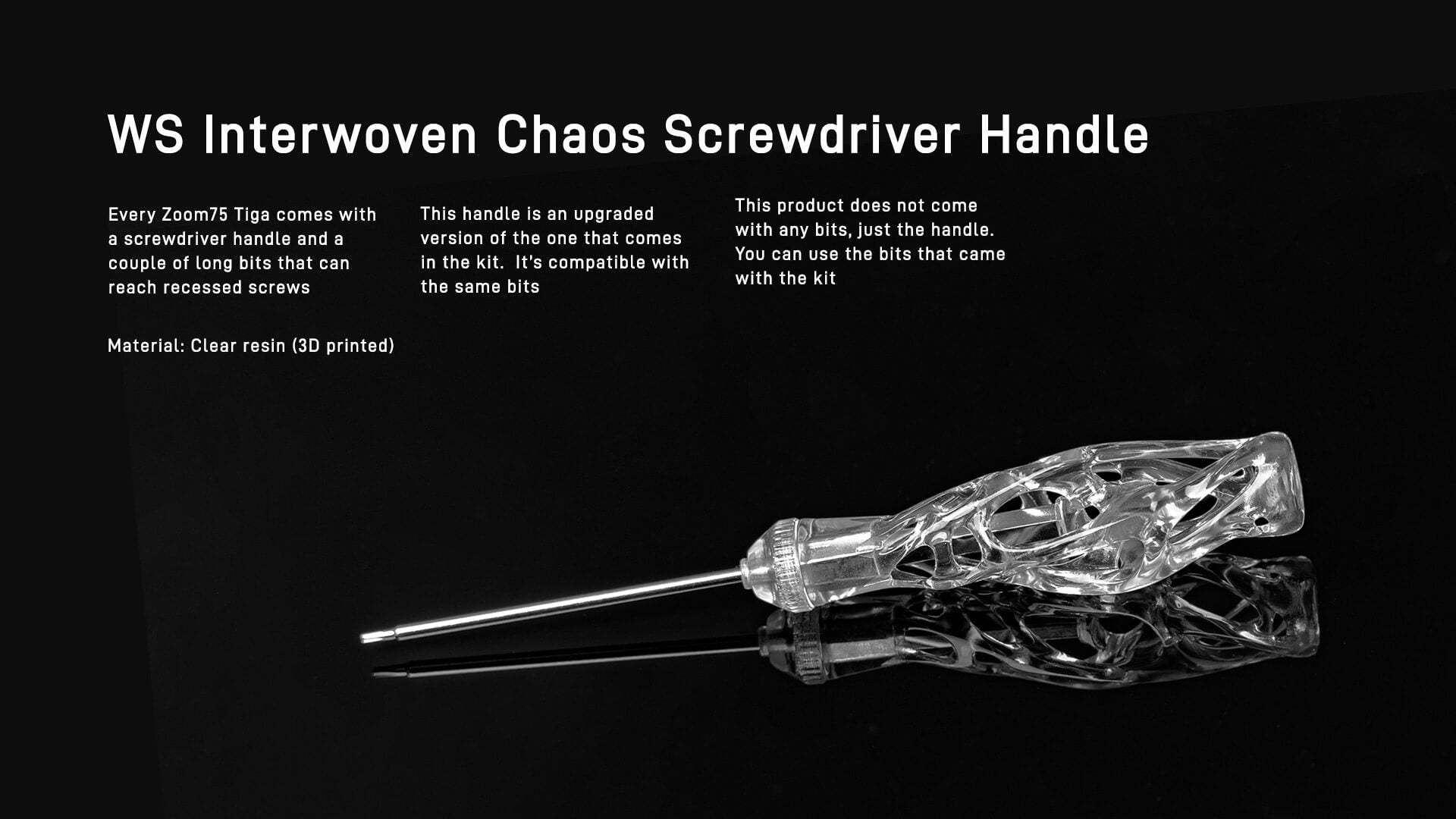 WS Interwoven Chaos Screwdriver Handle [Group Buy]