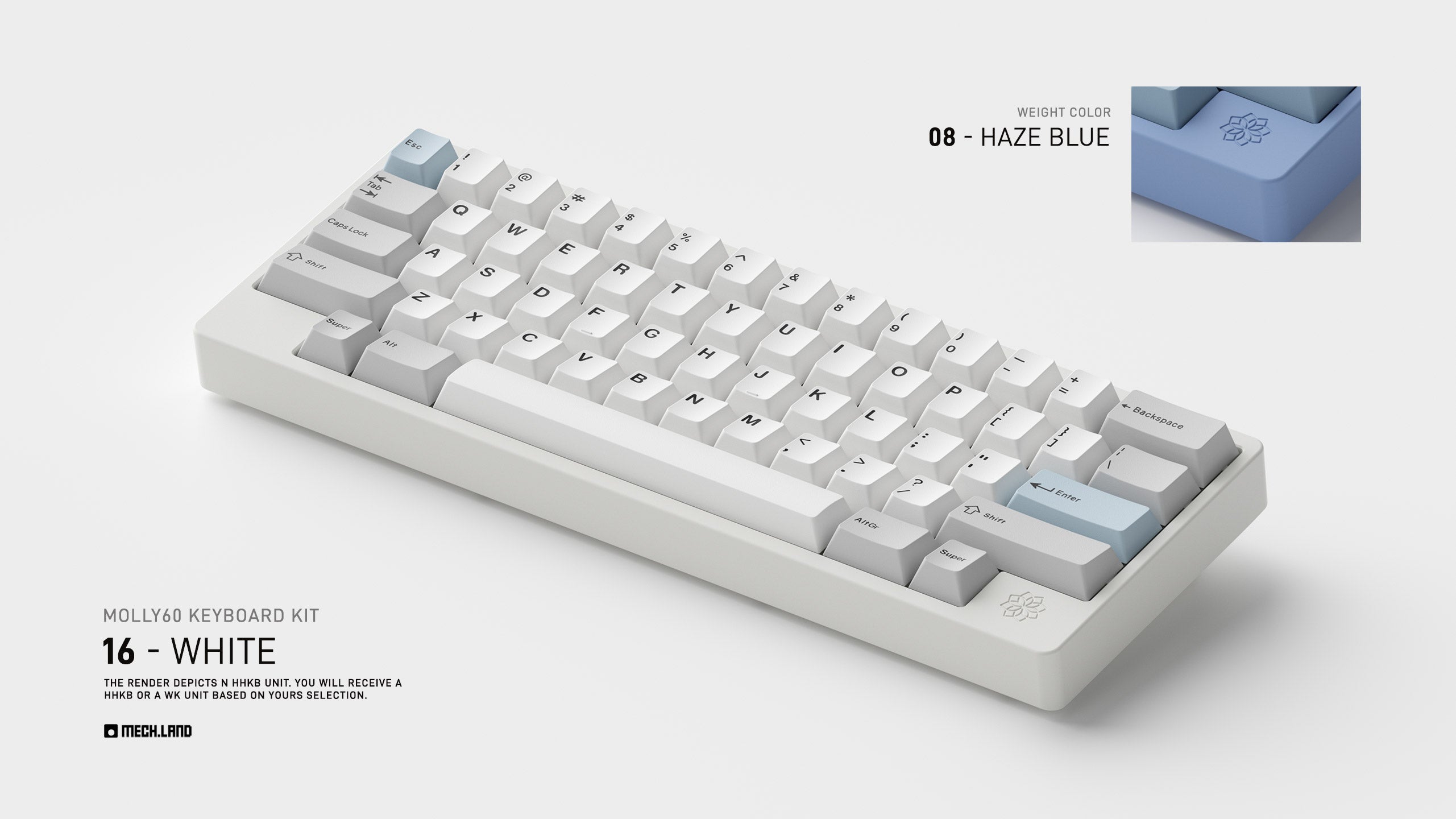 GMK Muted 2 & Mr. Sleeves R2 Light Kit（GMK Muted R2 (Base