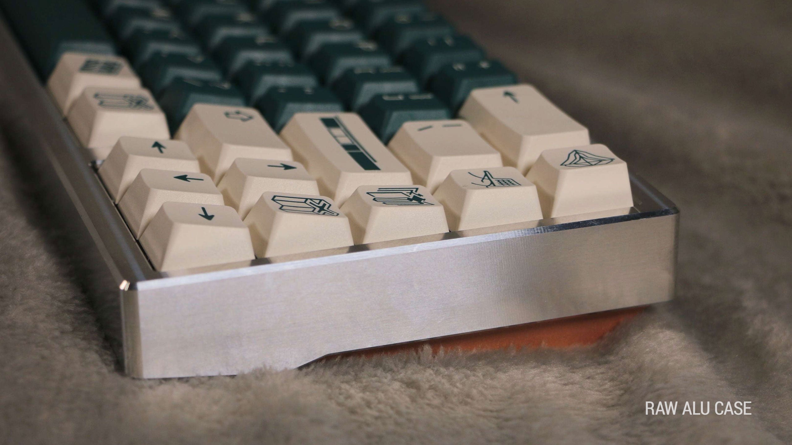 キーボード KRUSH65 Sandblasted PC / SS Silver PVD Krush65 Keyboard Kit