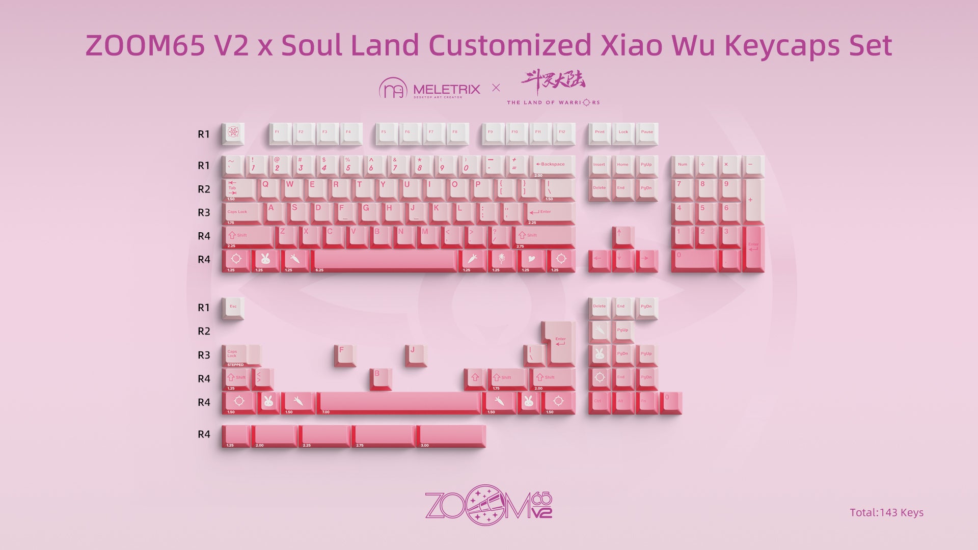 Zoom65 V2 x Soul Land Keycaps [Pre-order]