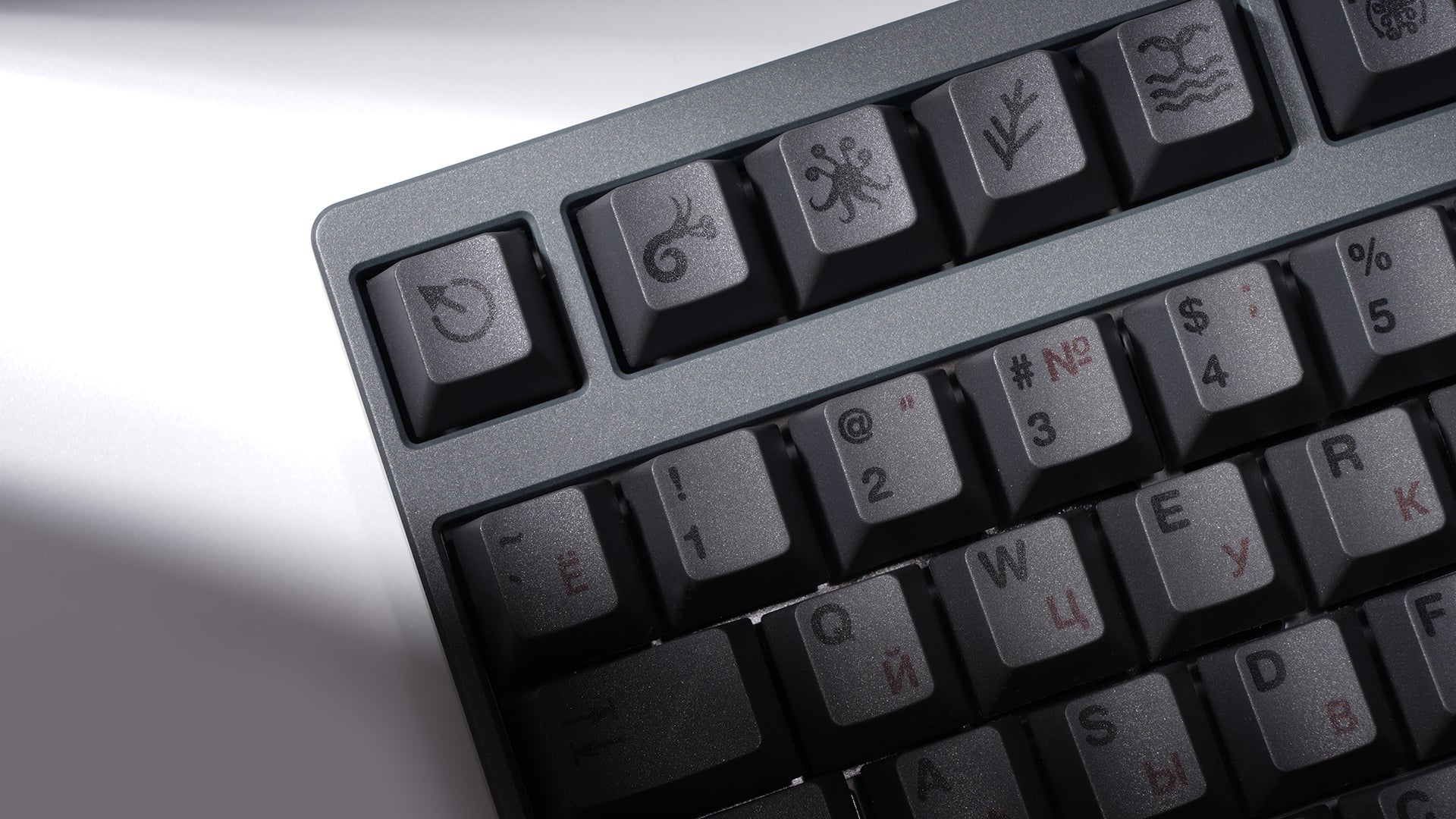 キーボード cthulhu keycaps black transparent WS Cthulhu Keycaps (Dye-sub) [In stock]