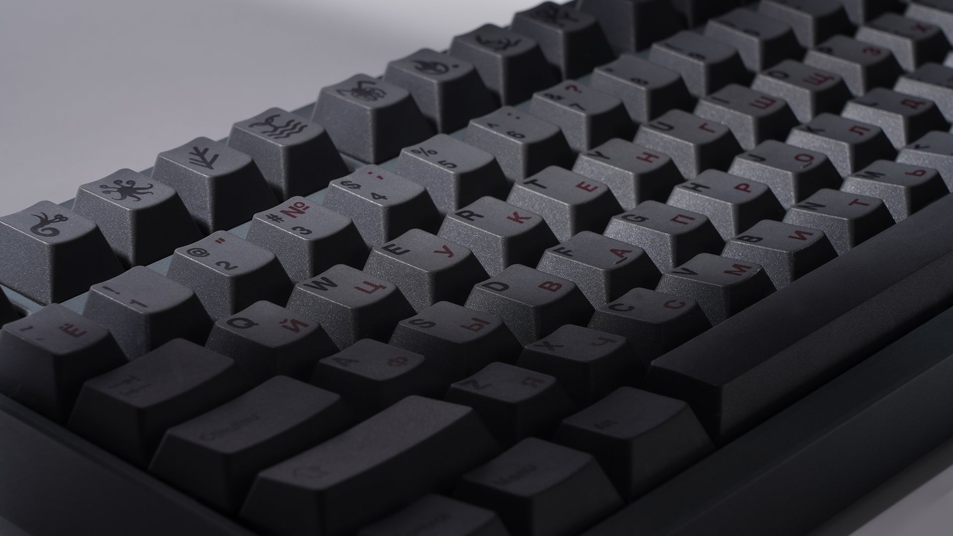 キーボード cthulhu keycaps black transparent WS Cthulhu PBT Keycaps | Kinetic Labs