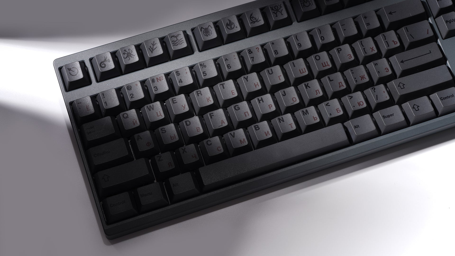 キーボード cthulhu keycaps black transparent WS Cthulhu Keycaps (Dye-sub) [In stock]