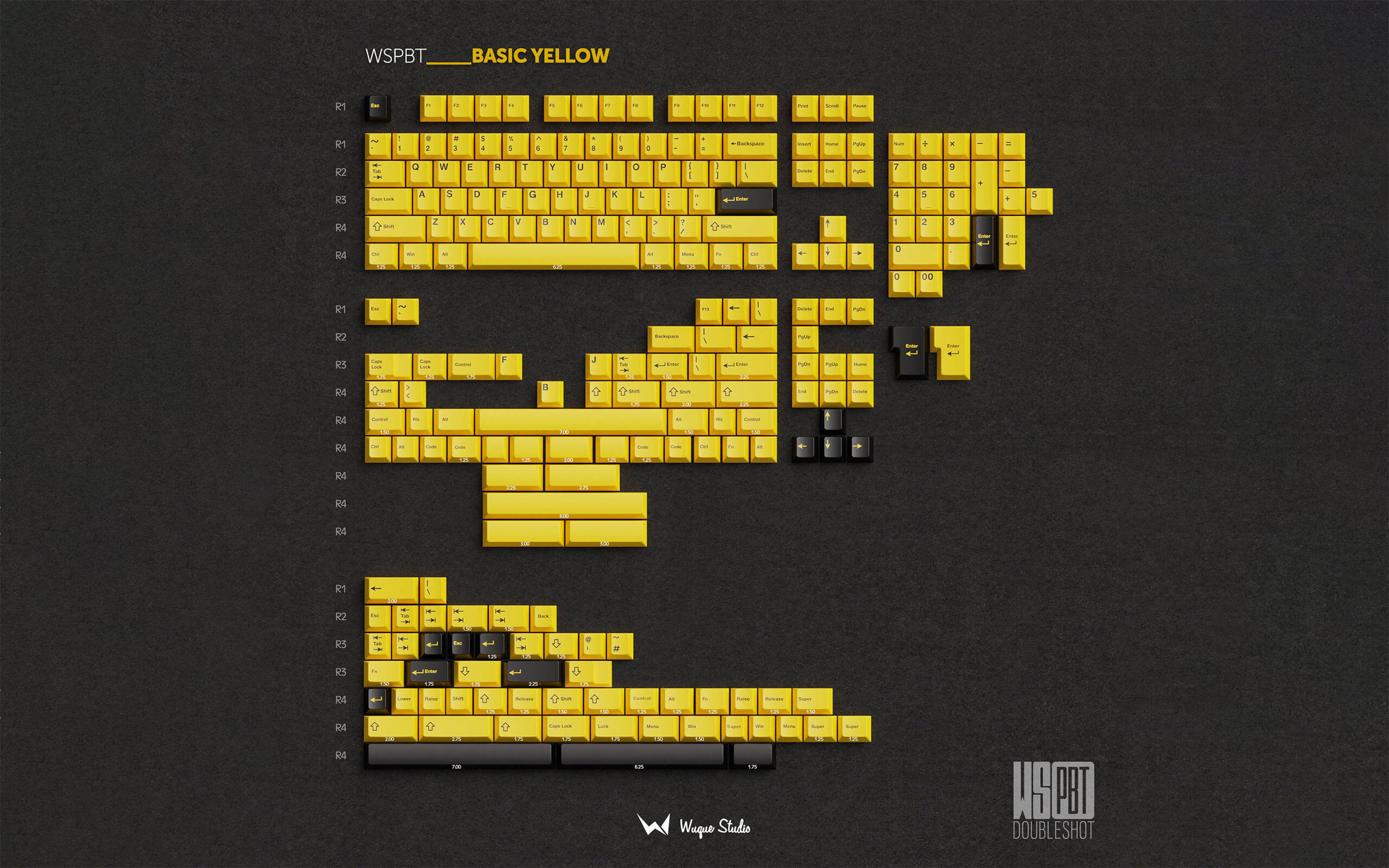 WS Basic Yellow (Double-shot) [In stock]