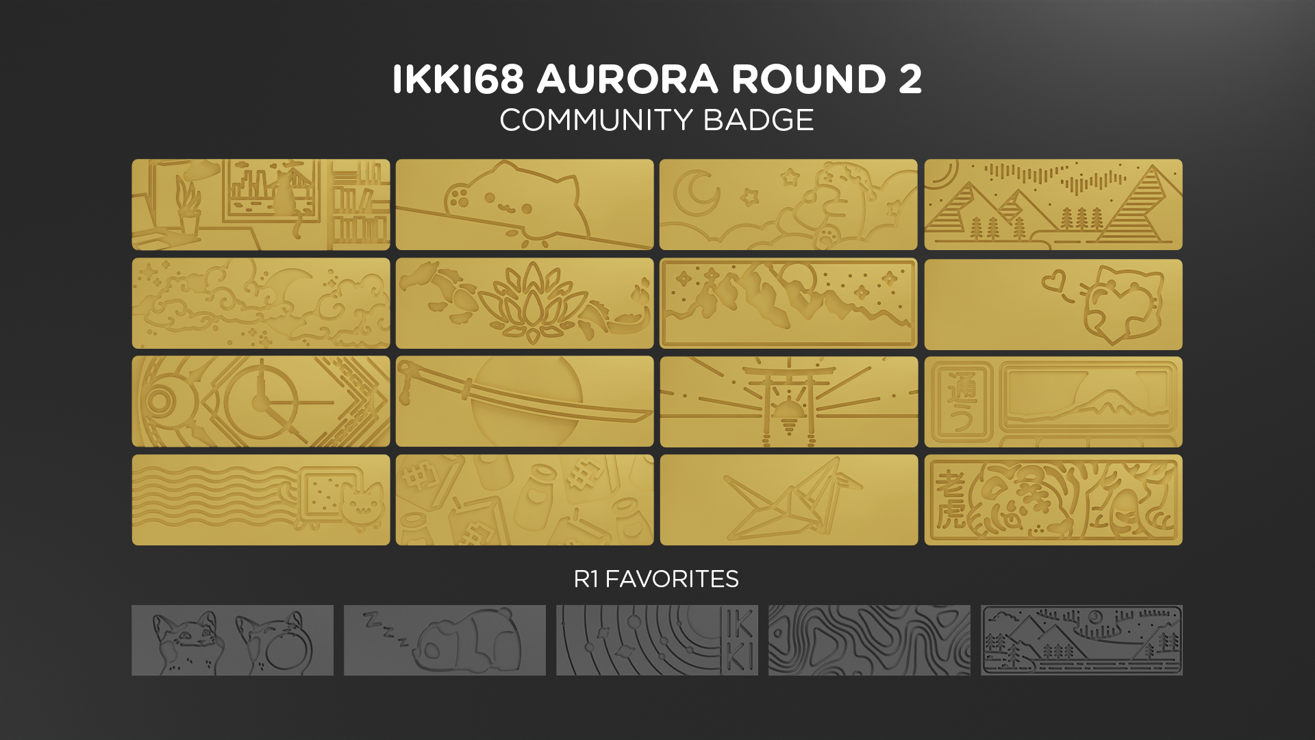 Ikki68 Aurora Badge Group Buy - Community Badges Set One