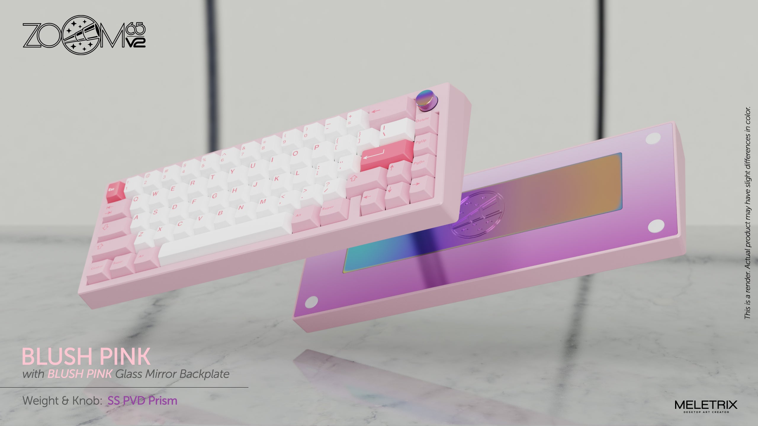 ピンクPC Zoom65 V2 EE - Blush Pink [Pre-order]