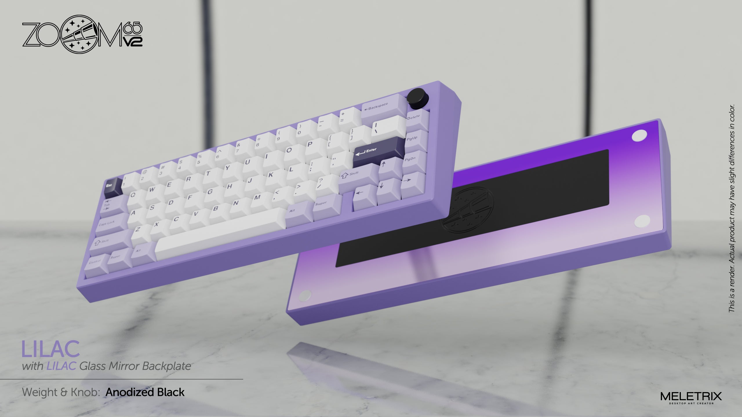 キーボード Melerix Zoom65 V2 EE Zoom65 V2 EE - Lilac [Pre-order]