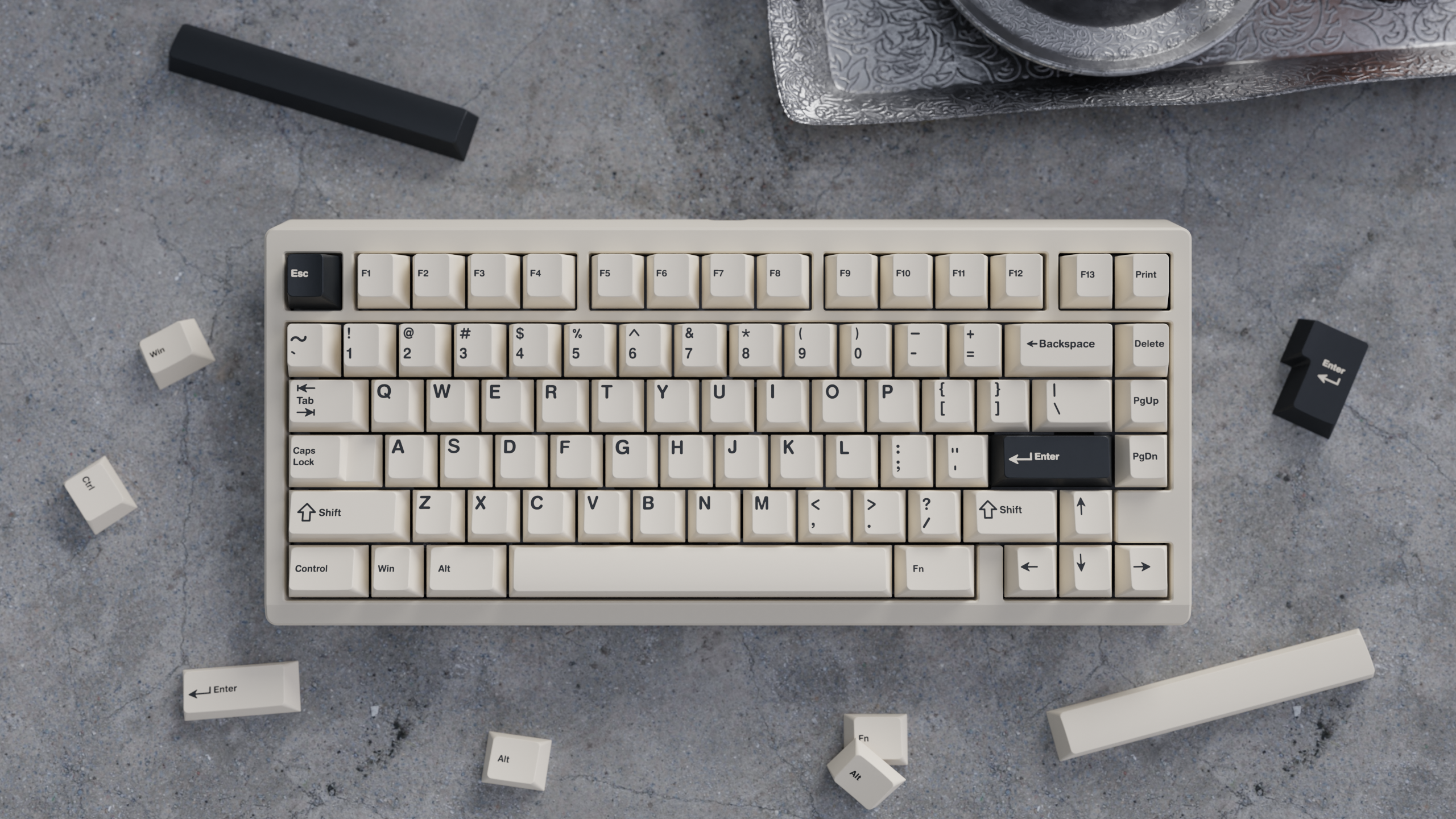 WS Creamy Charcoal Keycaps [Pre-order]