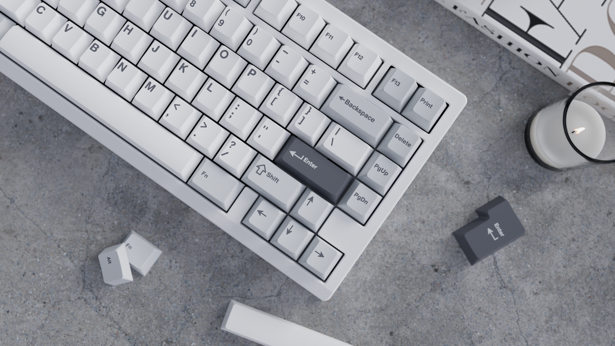 WS Gray Skies Keycaps - Thumbnail 2