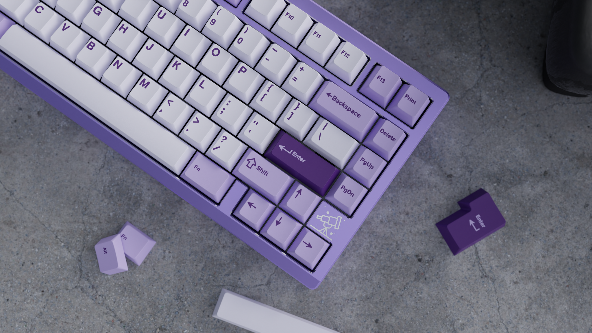 WS Lavender Bliss Keycaps