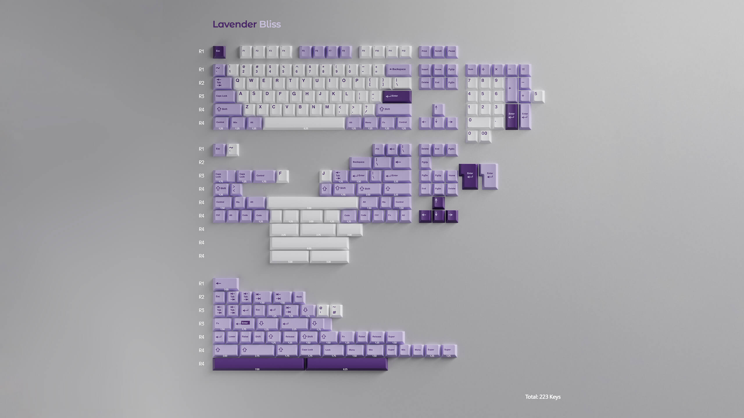 WS Lavender Bliss Keycaps [Pre-order]